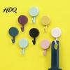 Kitchen Organizer Accessories 10PCS Adhesive Hooks Decorative Multi-colored Plastic Wall Hangers No Mounted Storage Hangers Drilling Required