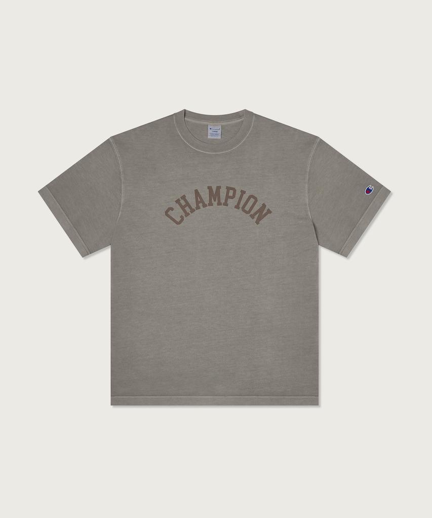 CHAMPION Arch Logo Garment-Dyed T-Shirt 3 Colors