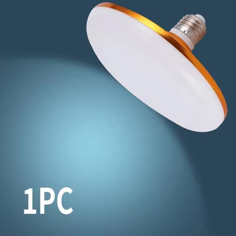 LED Bulb AC 220v E27 Base Household Energy Saving Lamp 30W Indoor Lighting Flying Saucer Light 6500k Ceiling Lamp Garage Light