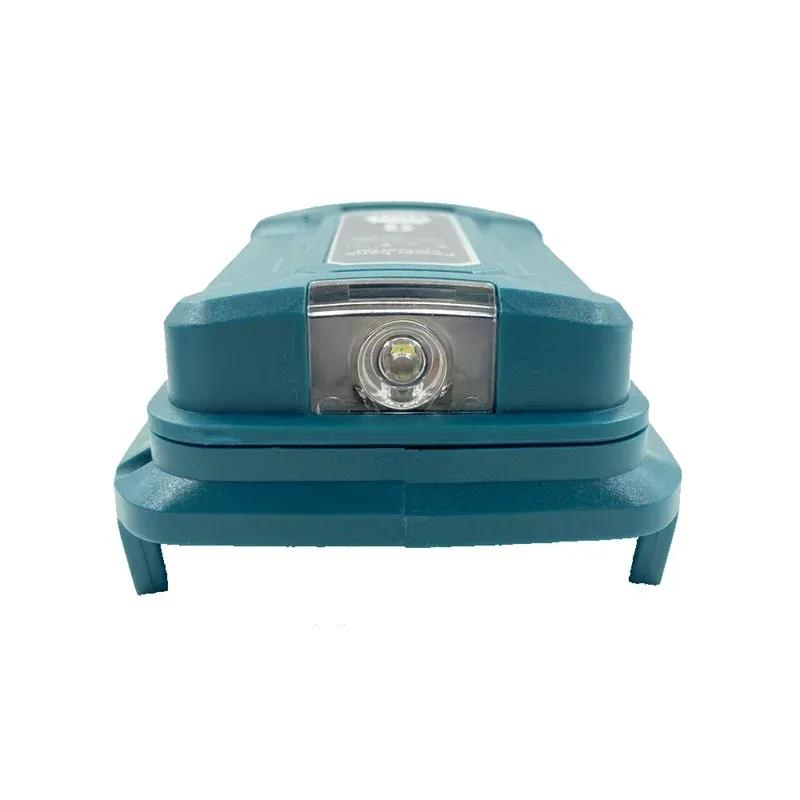 Battery Adapter LED Working Light for Makita/HongSong/Lomvum 14.4V/18V Li-on Battery Portable Power Bank With Dual USB Port
