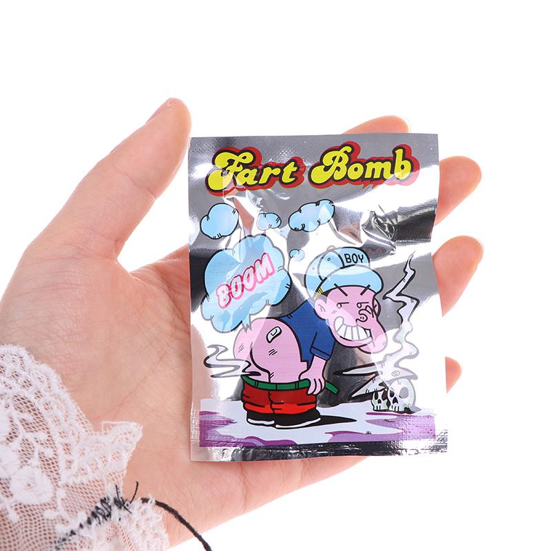 10 stk/sett Funny Fart Bomb Bags Stink Funny Gags Aprilsnarr vanskelige leker