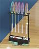 Large Capacity Racket Display Rack for Badminton & Tennis - School & Fitness Equipment Storage Basket