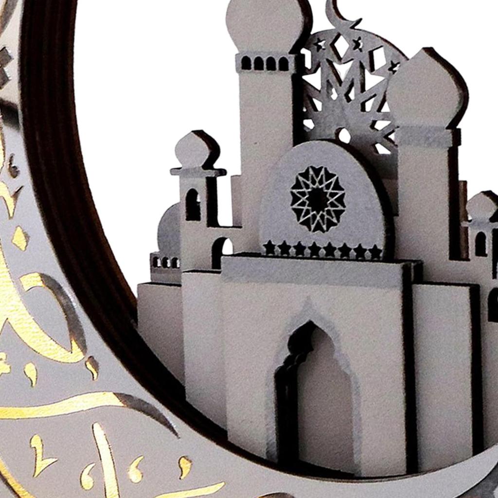 Eid Craft Night Light Decorative Lamp Handicraft Ramadan for Kid Gift