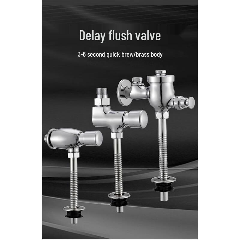 Manual Push Urinal Flush Valve