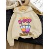 My Little Soda Pop Kinder Kapuzenpullover K-Pop Musik Koreanischer Anime Sweatshirt Hip Hop Jungen Kleidung Geschenk Süßer Spruch T-Shirt Locker Kinder Oberteil