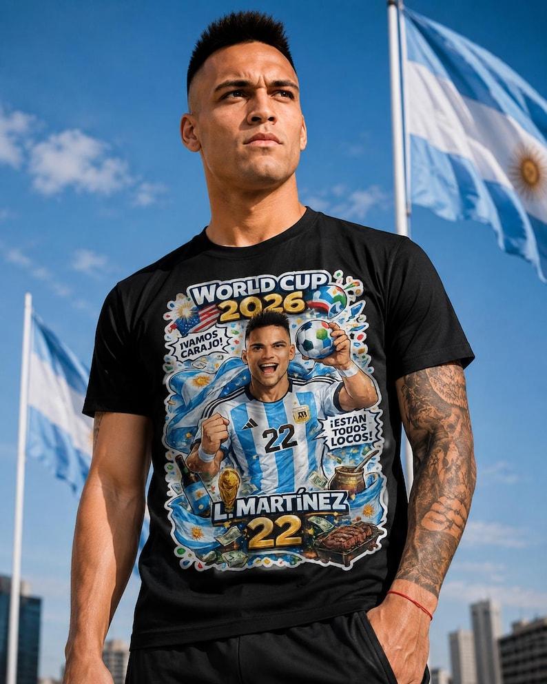Argentina World Cup 2026 Football T-Shirt | Soccer Player Graphic Tee 2XL