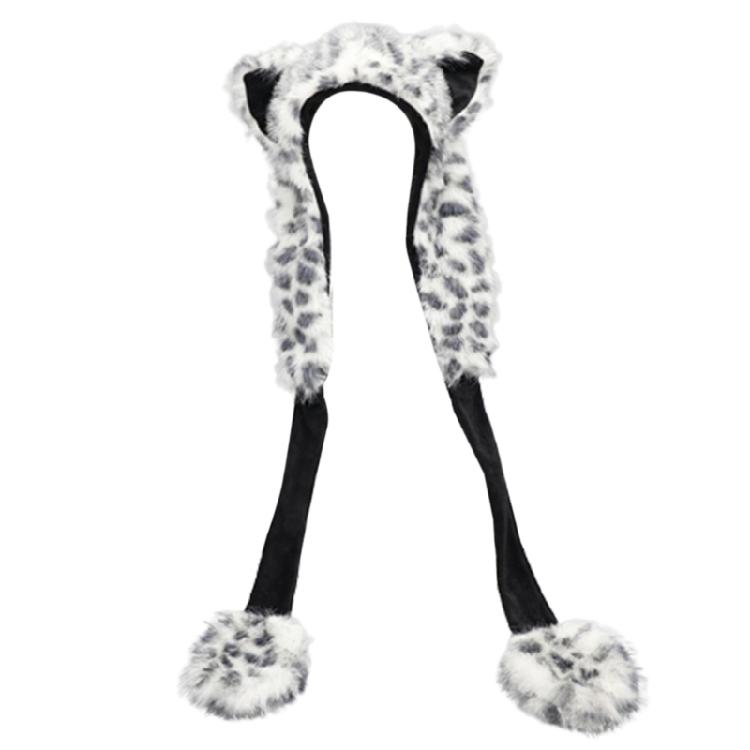 

Cartoon Ear Muff Cap Winter Ushanka Hat Thick Skull Cap Warm Skiing Cycling Hat 1 білий