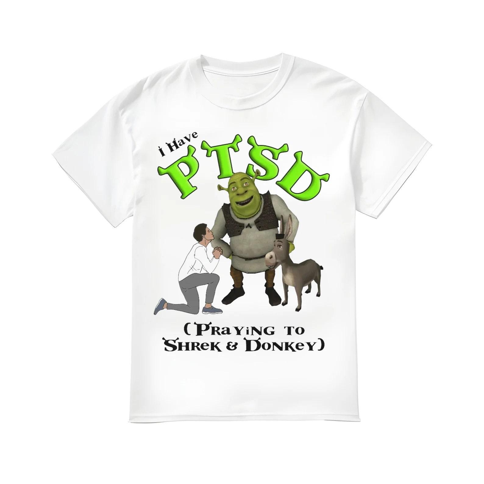 I Have PTSD Praying To Shrek And Donkey shirt S