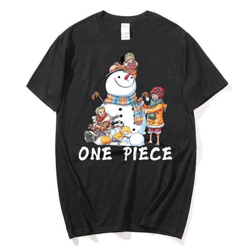 Аниме ONE PIECE Луффи Harajuku Футболка Мужская Каваи Манга Графический Летняя футболка Негабаритных с короткими рукавами Мультфильм Хлопковые футболки Унисекс Уличная одежда XXXL 1173₽