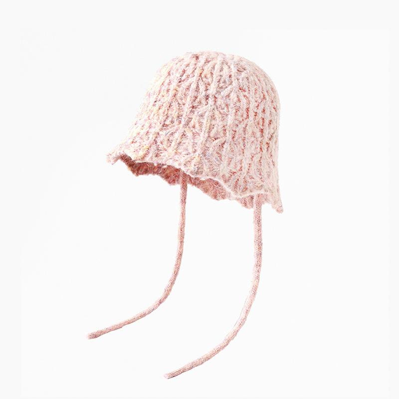 Hat Female Warm Fashion Couple Solid Color Thickened Wool Hat Bag Head Ear Protector Flanged Pullover Hat Male