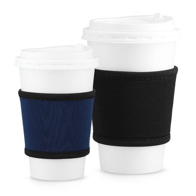 Kwmobile 2x Neopren-Becherhalter - Becherhüllen für Kaffee, Tee und Heißgetränke, Verbrühschutz, SchwarzMarineblau