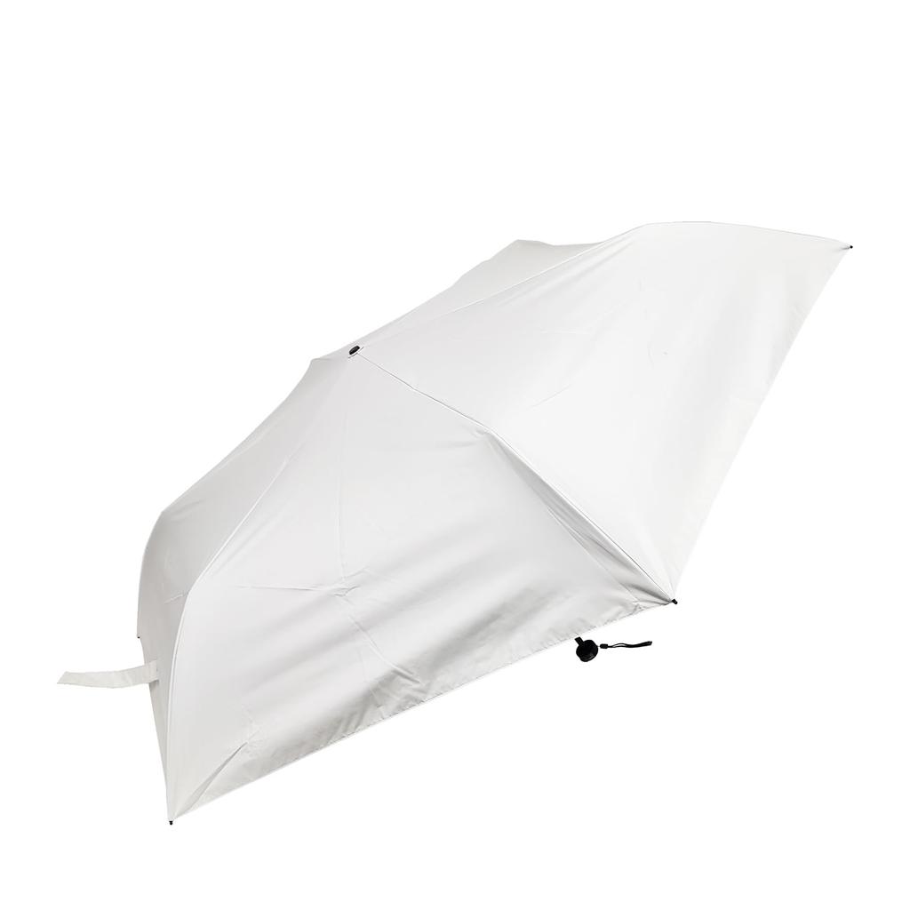 Rose Sangyo 65cm Lightweight Folding Umbrella for Sun and Carbon 61655208 Men's Rain, Fiber, White,