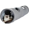 Foldable Suede Cat Tunnel 30 X 130 Cm, 2 Openings and Hanging Ball — AIMOONSA