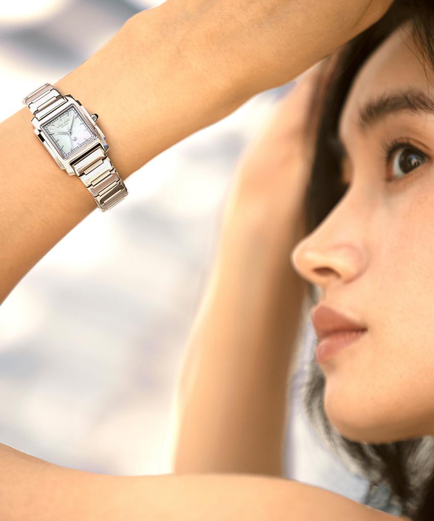 Lollalojeu Urban Square Dial Silver Metal Women'S Wristwatch Summer Watch