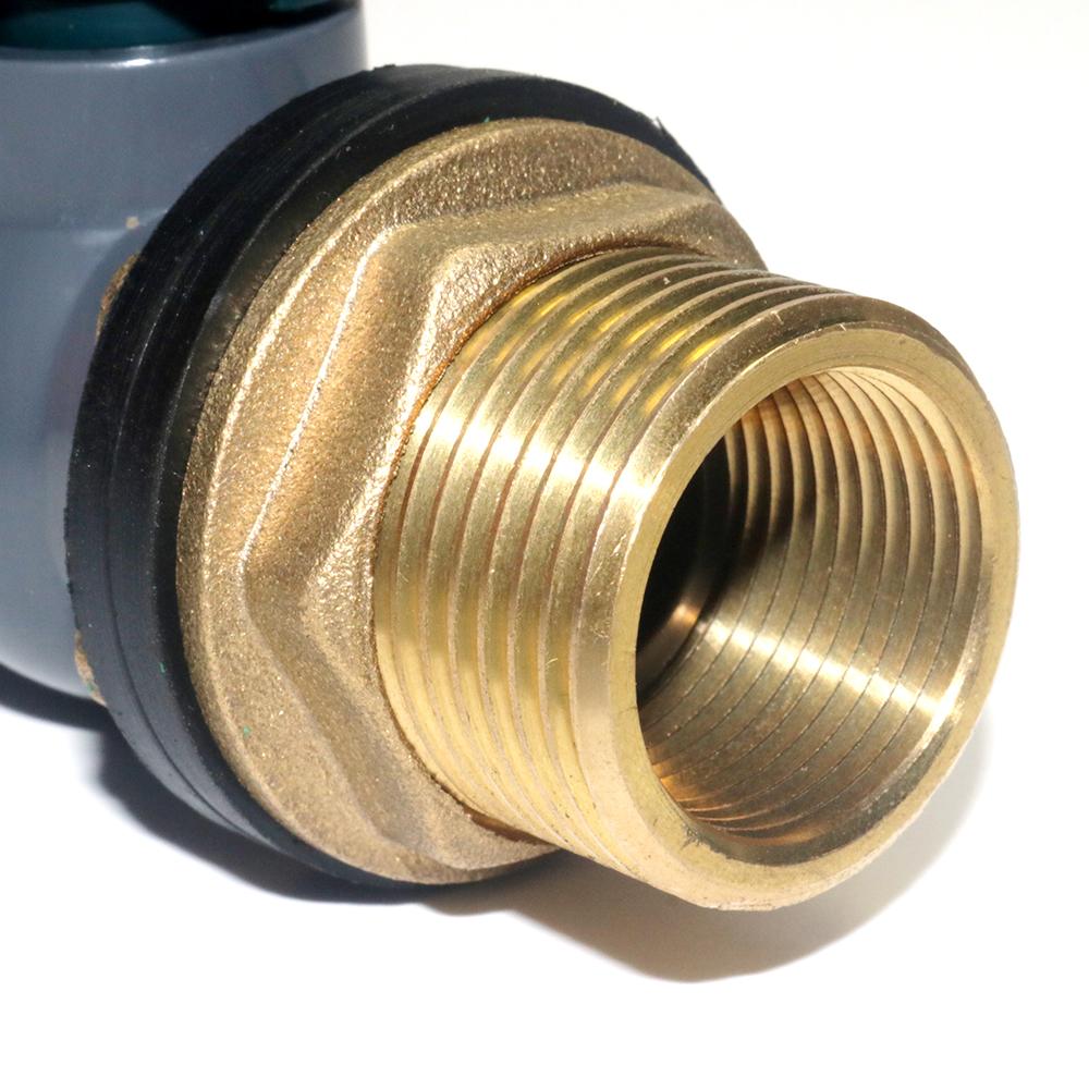 Garden water connection copper threaded flange plastic ball valve set 1'' To 3/4'' Garden irrigation water tank faucet