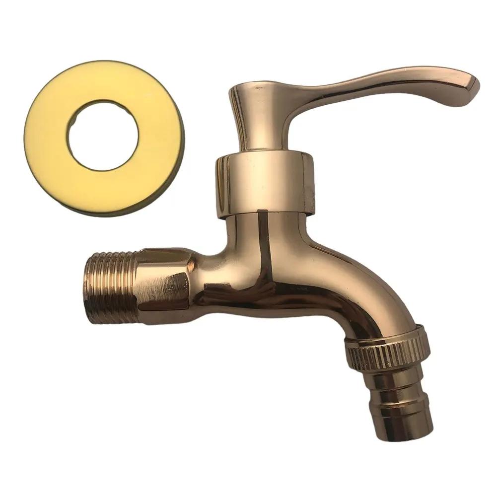 Wash Tap Faucet Basin Faucet European Antique Style Decorative Outdoor Faucet Vintage Garden Bibcock Tap Wall Mounted Mop Faucet