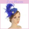 French Retro Feather Hat For Women With Short Brim And Elegant Style