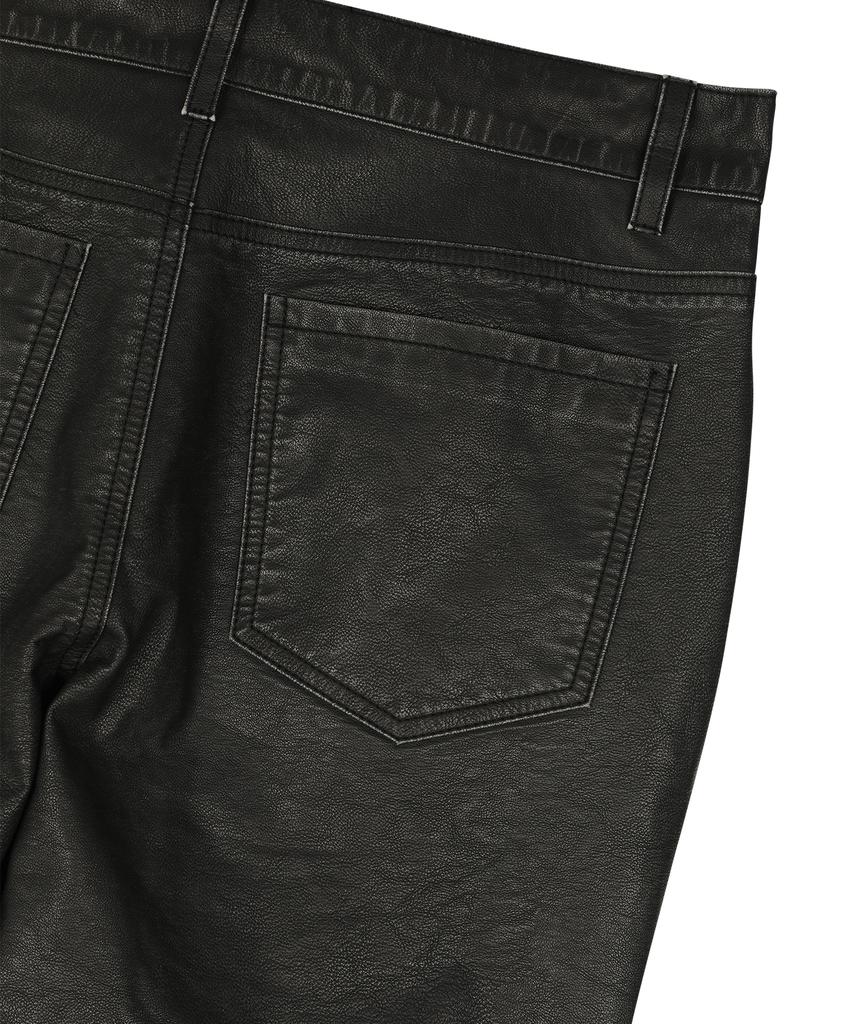 SUNDAY FRUIT MARKET W) Vintage Leather Flare Pant Black