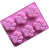 Betterlifefg-6 Pieces Cat's Claw Silicone Cake Mold 1 Piece (Pink)