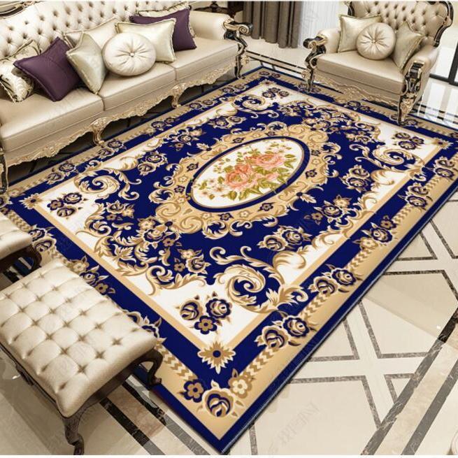 Living Room Table Carpet Coffee Floor Mat Chinese Style Study Bedroom Bedside Home Bathroom Decoration Nonslip Floor Mat