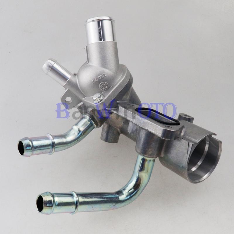 Aluminum Thermostat Housing Engine Coolant Water Pump Outlet fit for Buick LaCrosse Regal Chevy Captiva Impala Malibu 12607291