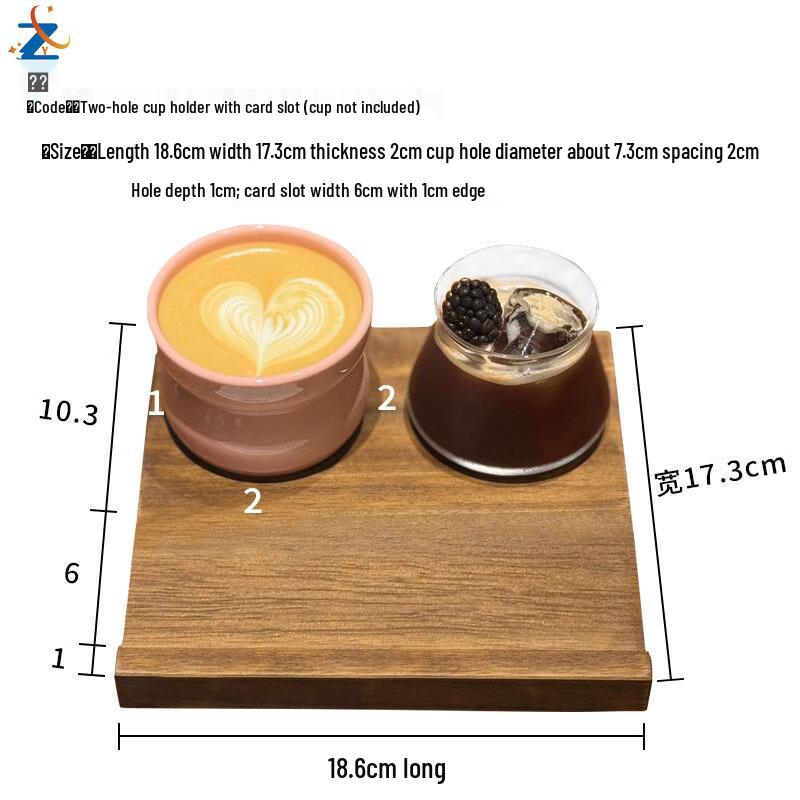 Tavă de servire băuturi din lemn masiv retro cu 3 compartimente