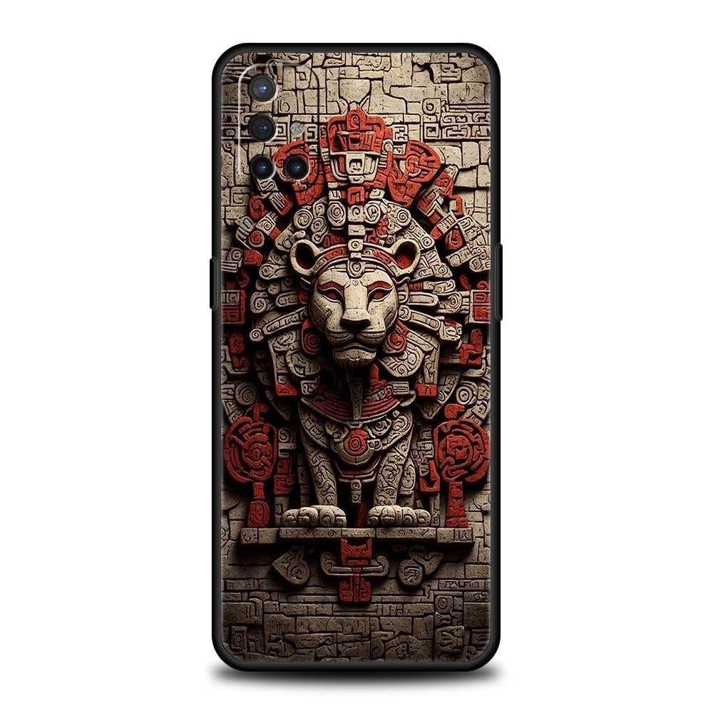 Phone Case For Oneplus 13R 13 12 10T 11 R10 Nord N100 N200 N10 9 9R CE 2 3 Z Pro Lite 5G Soft TPU Cover Vintage Totem Painting