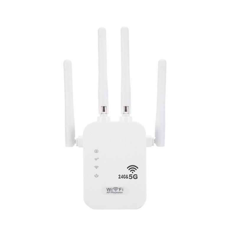 Dual-band 5G WiFi Repeater Signal Booster Amplifier - 1200M Range Extender