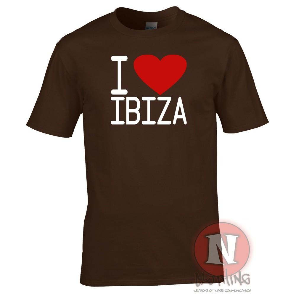 I Love Ibiza TShirt Club Party Edm Dj House Rave Music Retro Cool Festival Tee S