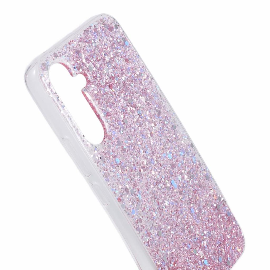 For Samsung Galaxy A24 4G (162.1 x 77.6 x 8.3mm) TPU Case Slim-Fit Glittery Phone Back Cover