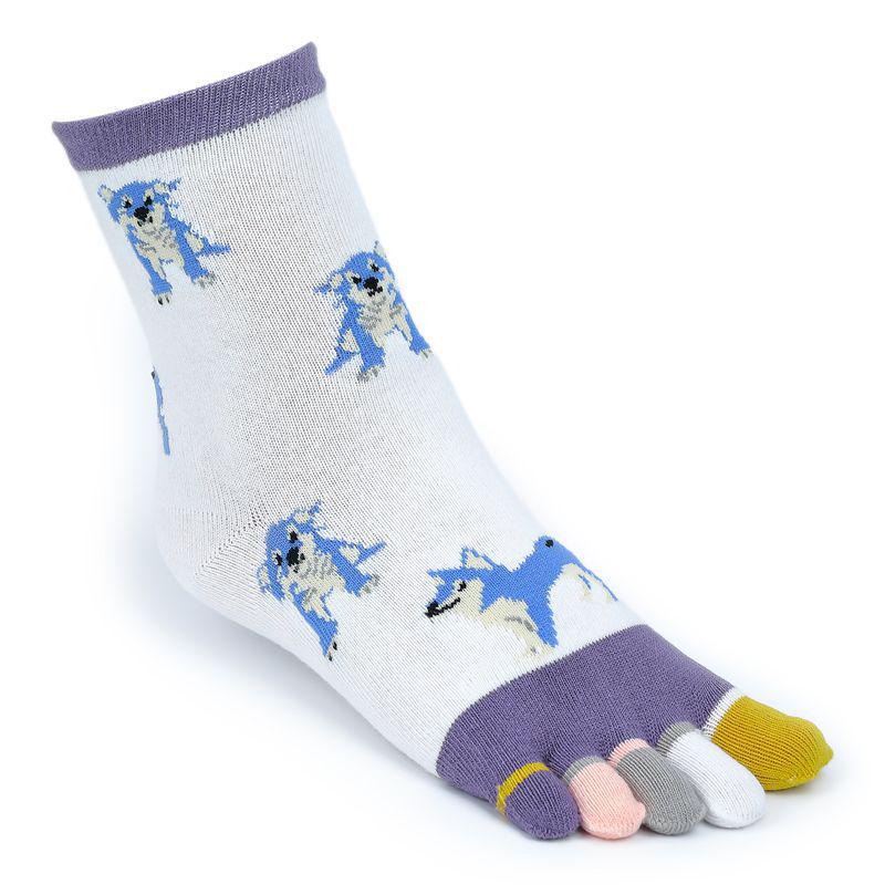 Nahtlose Baumwoll-Fünf-Zehen-Socken für Herren - Atmungsaktives Sommer-Sportdesign