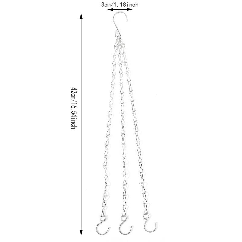 Garden Plant Long Hanging Chains Multifunctional Flower Pot Hanger Replacement for Planters and Lanterns