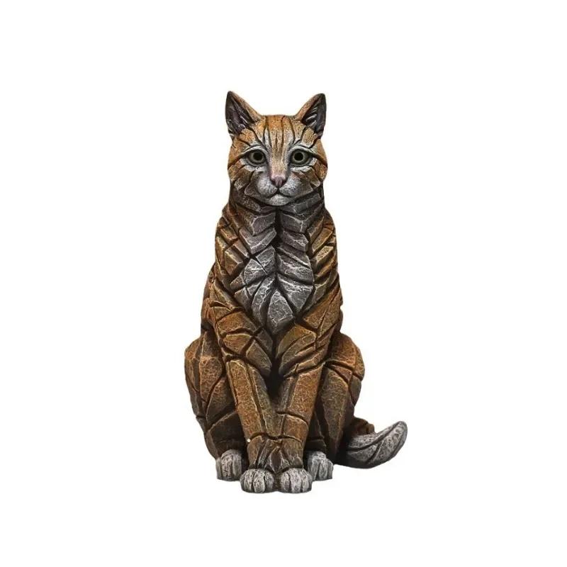 New Home Decor Cat Sculpture Resin Craft Ornament Living Room Decoration Halloween Christmas Handicrafts Ornaments