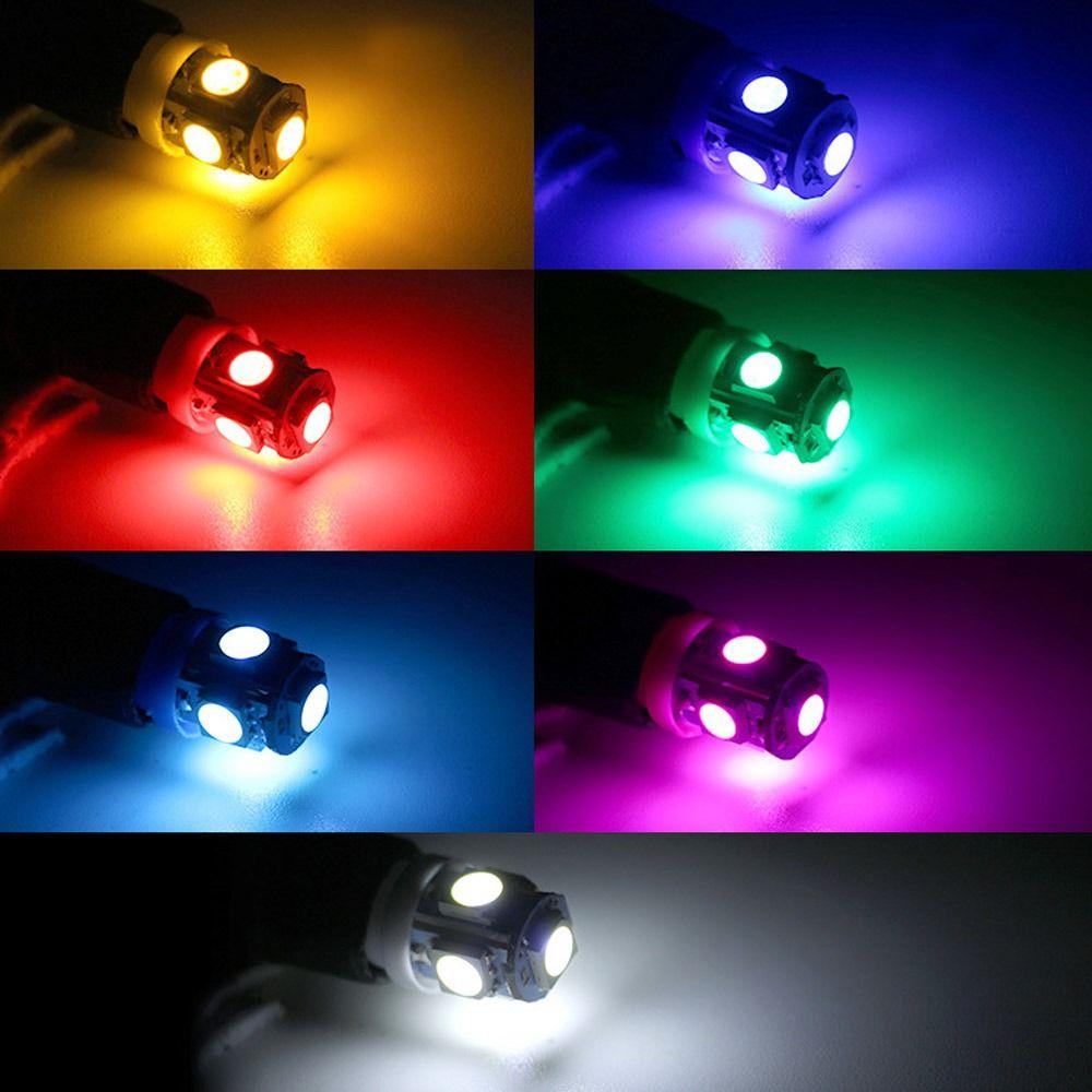 

T5 Car LED Light 12V Warning Indicator Accessories Car Dashboard Bulb