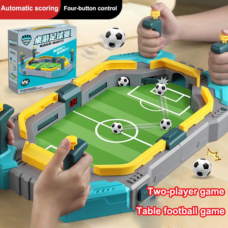 Dual-control Football Battle Game Educational Two-player Interactive Football Board Game with Scorer Children's Birthday Gift