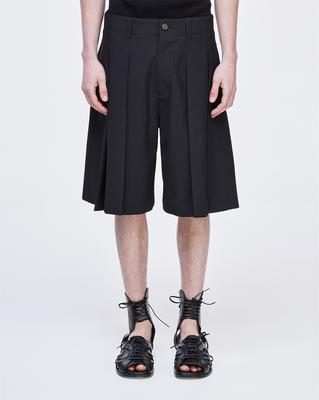 Songjio Homme Gathered Pleated Shorts Black Sh3Pt352Bk