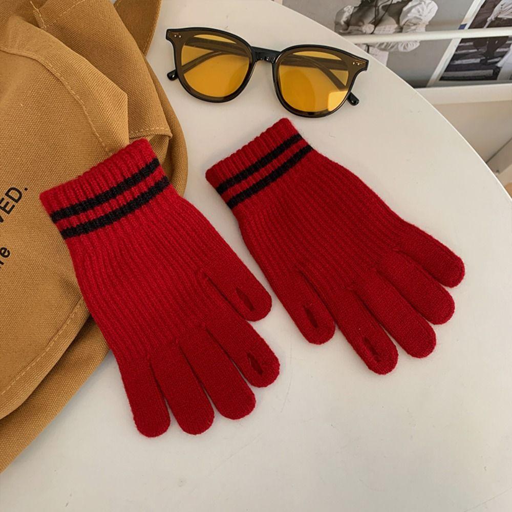 Driving Gloves  Gloves Knitted Cashmere Gloves Winter Wool Mittens Female Gloves