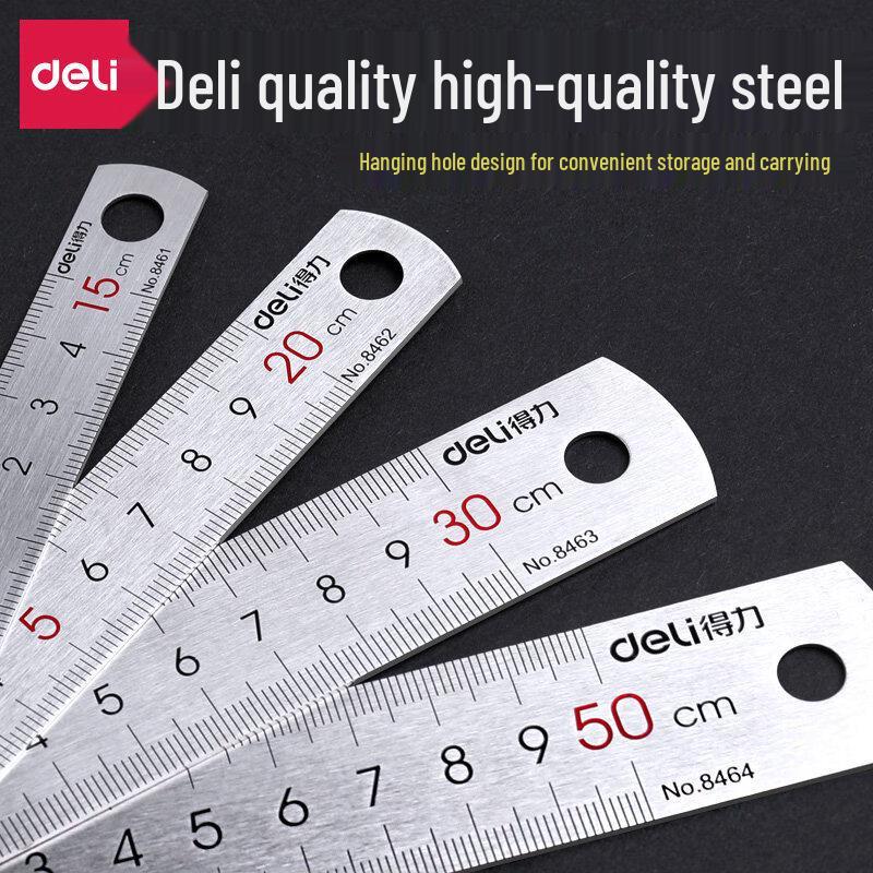 Deli Stainless Steel Straight Rulers