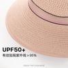 New spring and summer breathable bow crimped top hat seaside sunshade sunscreen UV protection camping sun hat