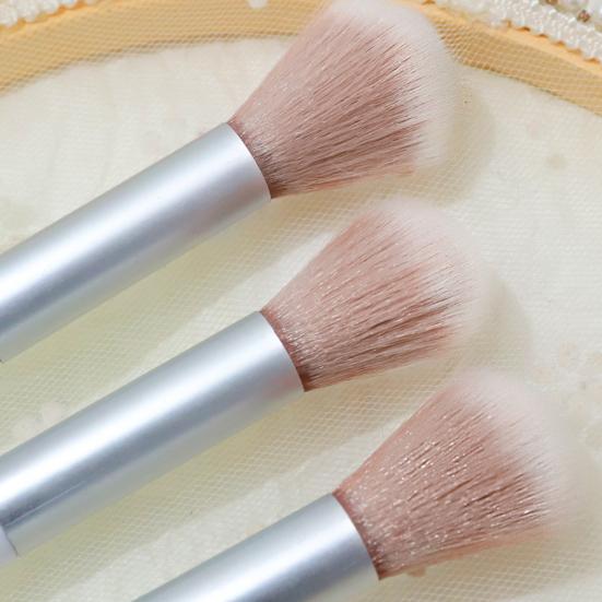 Blush Brush Thick Aluminum Tube Long - Term Use Beauty Tool Fashionable Beauty Tool For Party