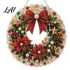 Decorative Ornaments for Garden Christmas DIY Faux Diamond Painting Hanging Santa Wreath Acrylic Pendant Pearl Holiday Celebration Party Supplies