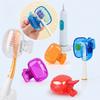 Portable Toothbrush Head Cover Clips Plastic Colorful Dustproof Head Protector Cap Case Outdoor Travel Bathroom Supplies