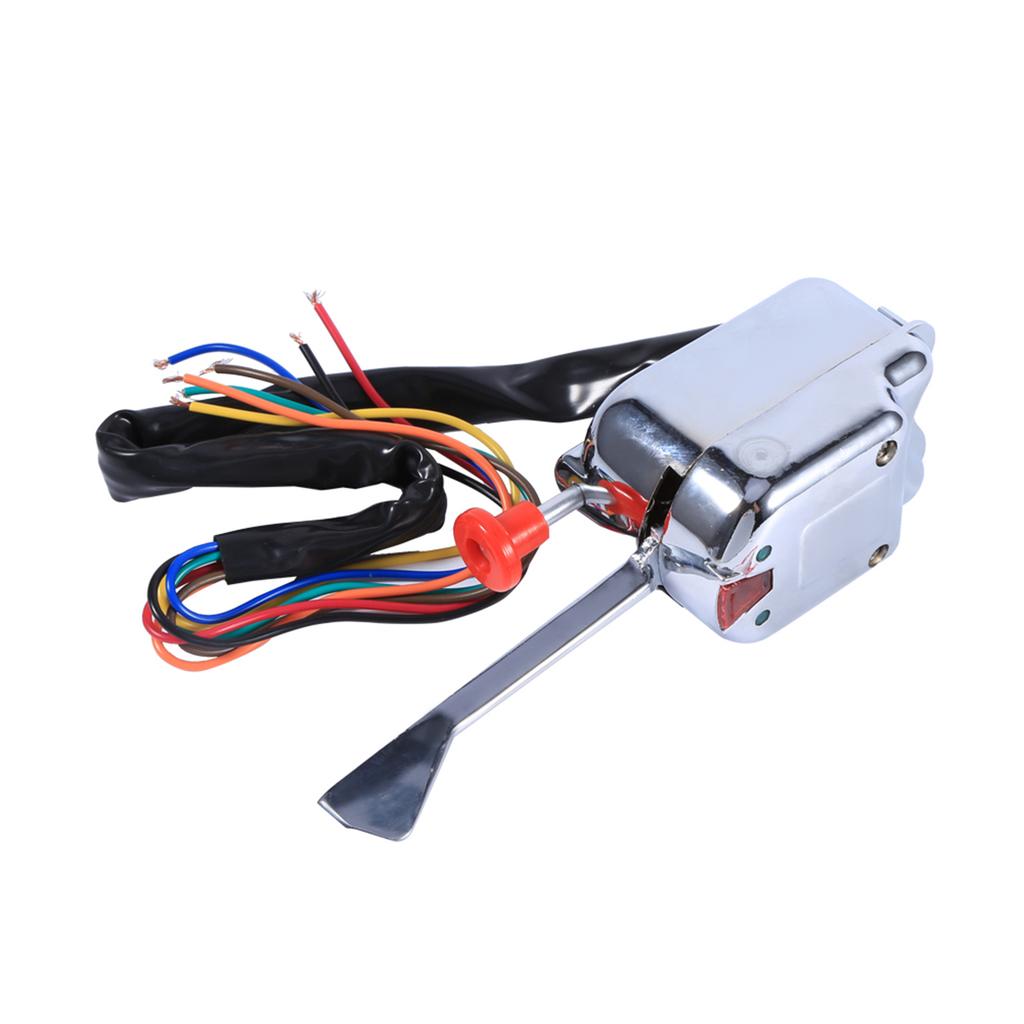 12V Universal Chrome Street Hot Rod Turn Signal Switch For Ford for Buick Car Accessories