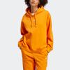 Adidas Originals Solid Logo Print Sports Long Sleeve Hoodie Women hoodies Orange IK7693
