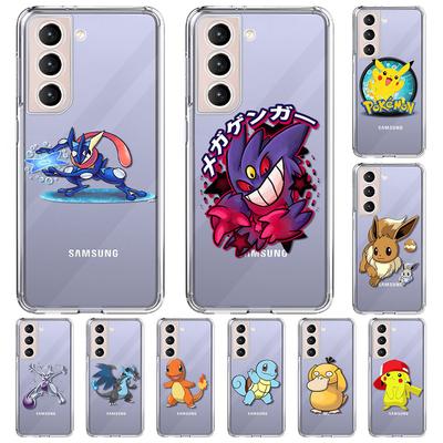 Clear Case For Samsung Galaxy S22 Ultra S20 FE S21 Plus S10 Lite S10e S9 Note 20 10 Soft TPU Phone Cover Cartoon Cute Pokemon