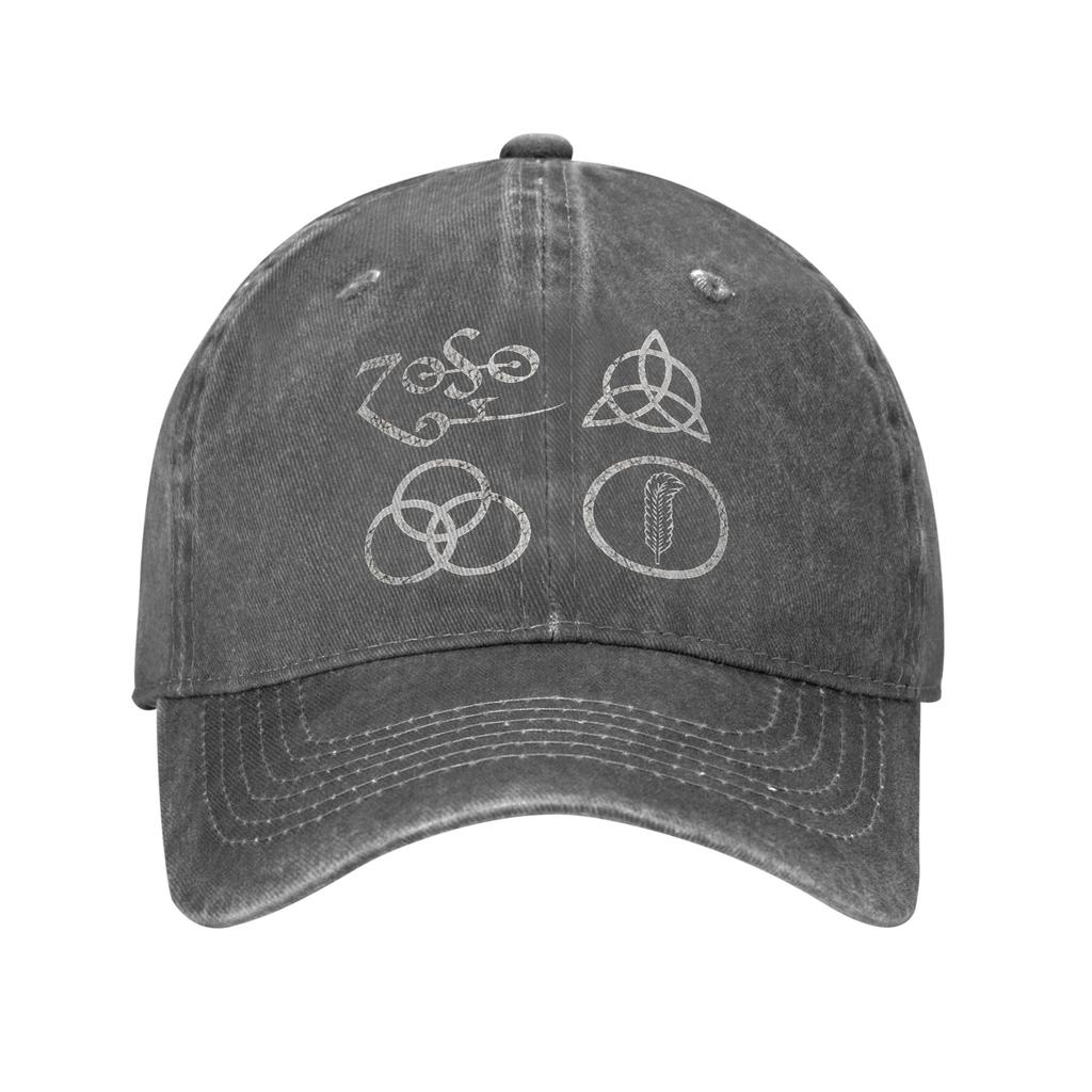 The Mother Ship Led Zeppelin Washed Baseball Cap  Fashion Sun Hip Hop Hats Summer Unisex Women Tennis Skate Baseball Caps