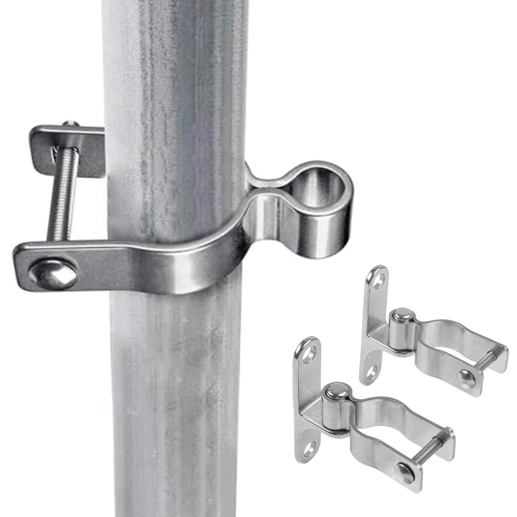 304 Stainless Steel Gate Hinges 2 Pack Smooth Rotating Heavy Duty Hinges for Farm Fence Barn Door Mounting Needs