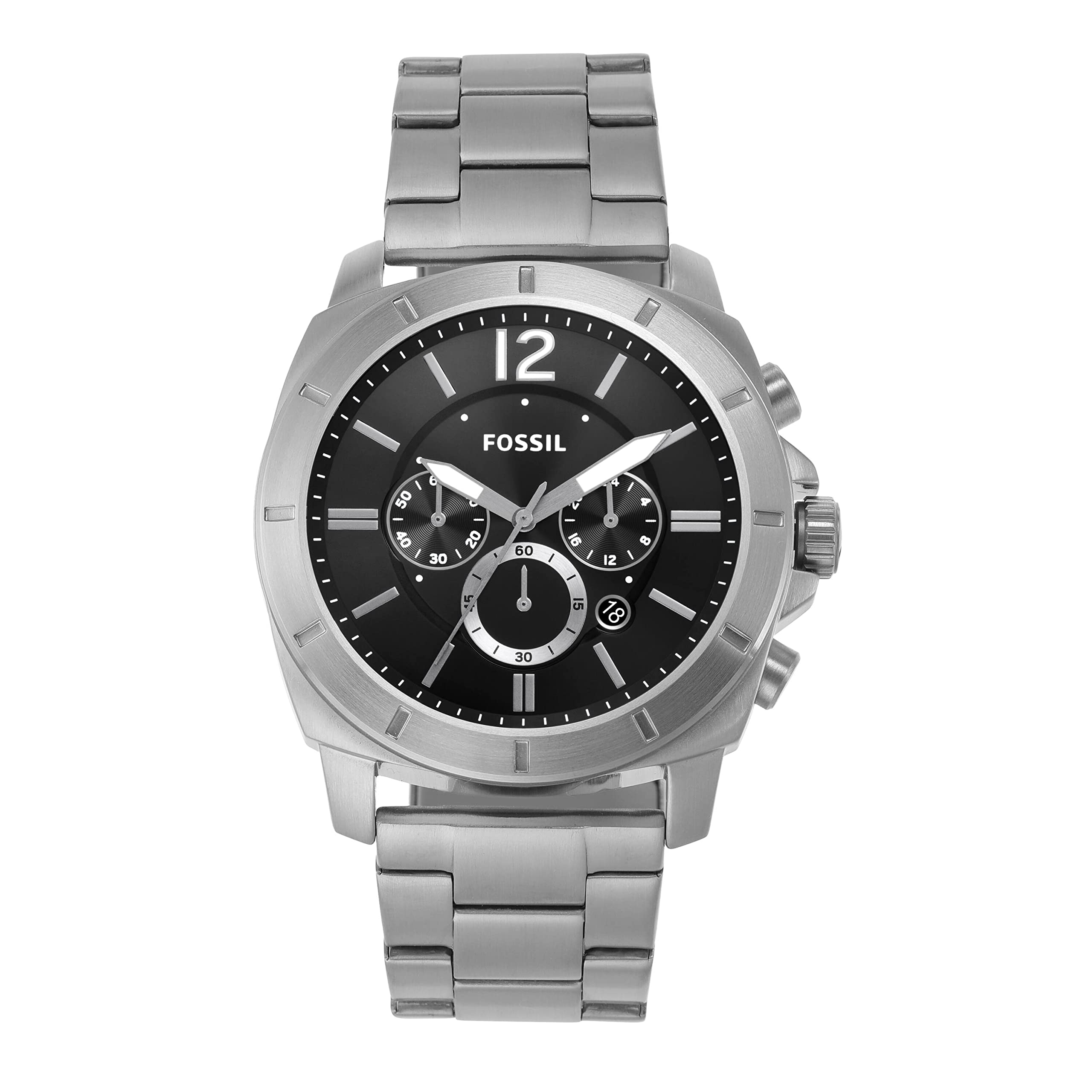 

Часы PRIVATEER BQ2757 Silver [Fossil] Мужские серебряный
