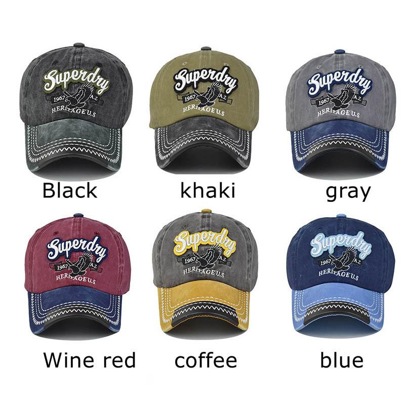 Classic Eagle Embroidered Cotton Baseball Cap With Adjustable Fit For Men Women