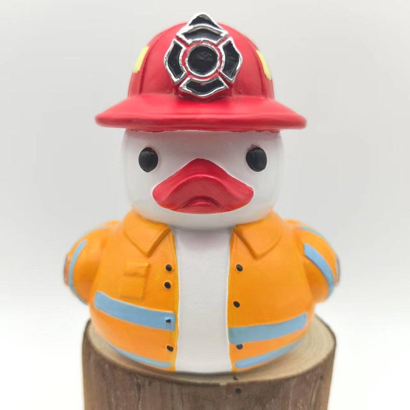 Creative Detective Duck Doctor Duck Chef Duck Fire Duck Home Desktop Statue Ornaments Resin Crafts Baby Birthday Toys And Gifts